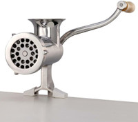 NEW STAINLESS STEEL CLAMP MEAT GRINDER & SAUSAGE STUFFER 516SSMG