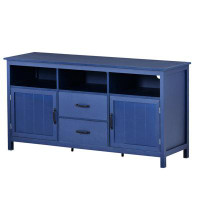 Red Barrel Studio TV Stand For TV Up To 68 In With 2 Doors And 2 Drawers Open Style Cabinet