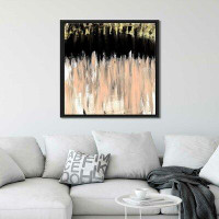 Mercer41 'Shell Beige Ends' Framed Acrylic Painting Print On Canvas