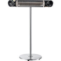 Global Industrial Global Industrial® Infrared Patio Heater W/Remote Control, Free Standing, 1500W, 35-3/8"L
