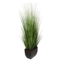 Winston Porter 35.75" Artificial Foliage Grass in Planter