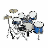 Brand New 5-pc Junior Drum Set Drumset (FREE SHIPPING)