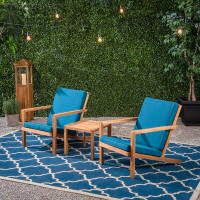 Millwood Pines Isabela Outdoor 3 Piece Set with Cushions