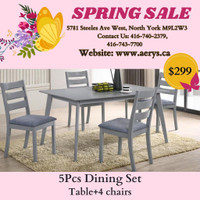 Spring Special sale on Furniture!! Dining Sets on Sale! www.aerys.ca