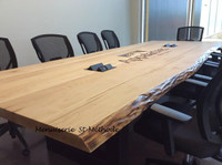 Table de conférence en bois à vendre sur mesure, avec logo ou sans logo de votre entreprise
