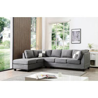 Latitude Run® Modern Wood Sectional Sofa