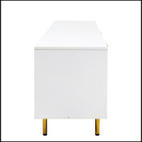 Latitude Run® Modern warm white TV cabinet , for Living Room Bedroom