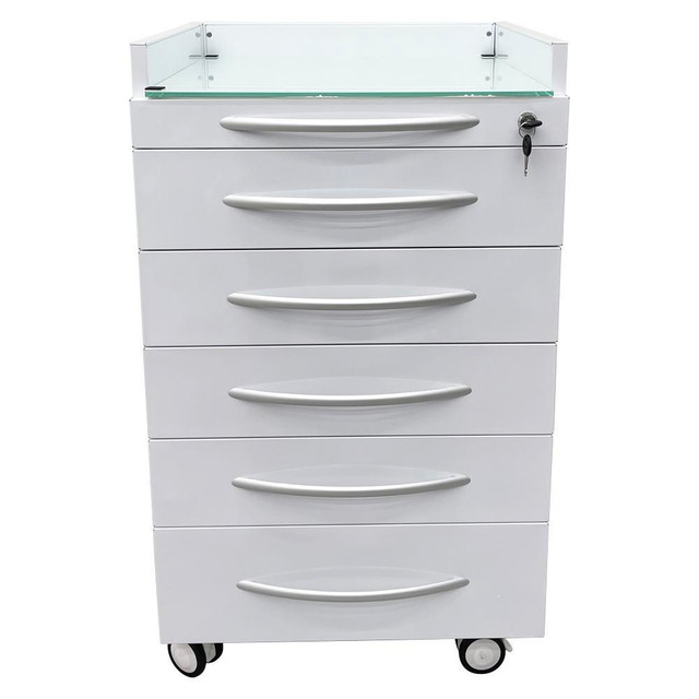 Dental special storage cabinet Dental cabinet mobile cart Stainless steel moving side cabinet 5 drawers 300460 in Other Business & Industrial in Toronto (GTA) - Image 2
