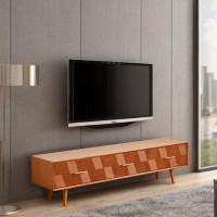 Corrigan Studio Solid wood simple modern living room home TV cabinet light luxury high sense.