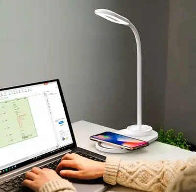 ROX® COMPACT-SIZED LED LAMP WITH WIRELESS CHARGING PAD -- Big Box price $69.99 -- Our price only $16.95!