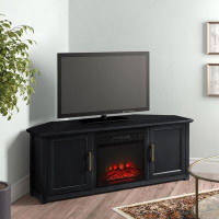 The Twillery Co. Rozier TV Stand for TVs up to 65" with Electric Fireplace Included