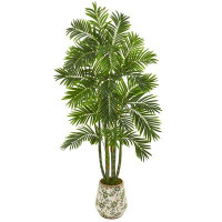 Bay Isle Home™ Artificial  Palm Tree in Planter