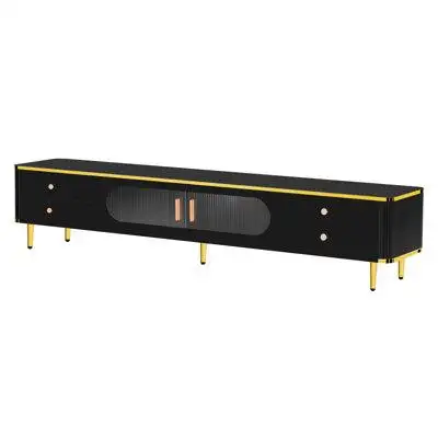 Mercer41 TV Stand For 65+ Inch TV, Entertainment Centre TV Media Console Table, TV Stand With Storage, TV Console Cabine