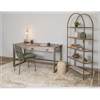 Artisan Home Furniture Sahara 3 Drawer Desk, with Iron base