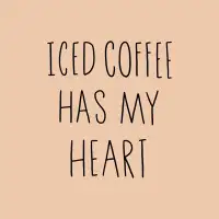 Trinx Iced Coffee Has My Heart by - Textual Art on