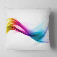 The Twillery Co. Corwin Abstract Rainbow Square Pillow Cover & Insert