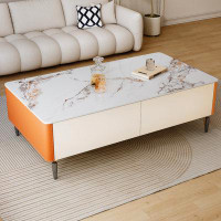Orren Ellis Square Coffee Table With Storage Living Room Table