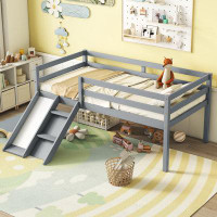 Red Barrel Studio Twin Low Loft Bed With Slide