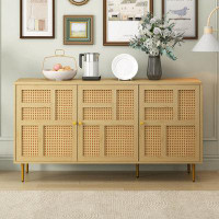 Everly Quinn Elimelech Wood Accent Cabinet