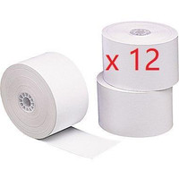 Direct Thermal Paper Rolls for Cash Register/POS , 1 3/4 Inch x 220',PACK OF 12 ROLLS