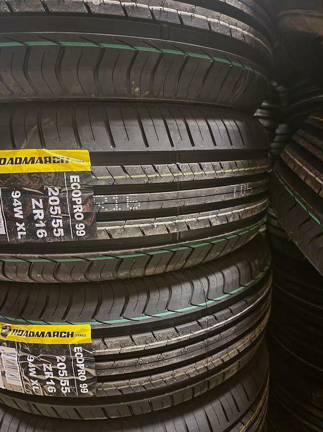 205/55R16 NEW SET ALL SEASON TIRES ROADMARCH 205/55/R16 TIRE 205 55 16 in Tires & Rims in Kitchener Area