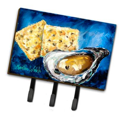 Caroline's Treasures Oysters Two Crackers Leash Holder and Key Hook in Other