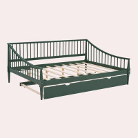 Red Barrel Studio Full Size Daybed with Trundle and Support Legs