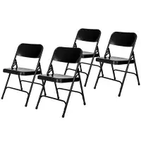 Hampden Furnishings Bernadine Metal Stackable Folding Chair Folding Chair Set