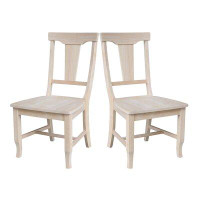 August Grove Toby Solid Wood Slat Back Side Chair
