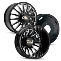 22 inch Cali Off-Road Summit 9110 Dually Gloss Black And Milled 8x165.1