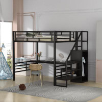 Isabelle & Max™ Copacabana Full Loft Bed with Built-in-Desk by Isabelle & Max