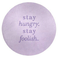 East Urban Home Handwritten Stay Hungry Quote Poly Chenille Rug