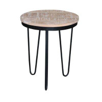 Foundry Select Rebecka Solid Wood 3 Legs End Table
