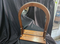 ONLINE AUCTION: Mirror With Wood Ledge