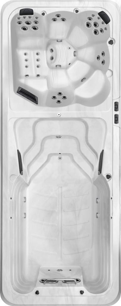 Hot tub Dual zone swim spa - Hot and cold hot tub combo - 6500$ off . Spa pool 2024 in Hot Tubs & Pools