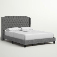 Three Posts McMenamins Upholstered Low Profile Platform Bed