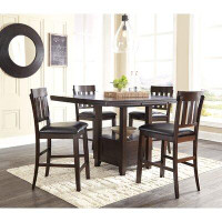 Signature Design by Ashley Haddigan Counter Height Dining Table And 4 Barstools