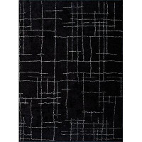 Woven Concepts Black Cream Abstract Luxury Area Rug