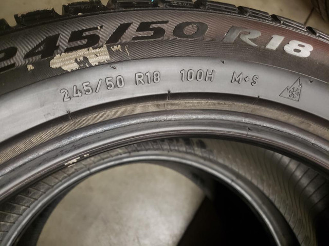 (LH13) 1 Pneu Hiver - 1 Winter Tire 245-50-18 Pirelli Run Flat 5/32 in Tires & Rims in Greater Montréal - Image 3