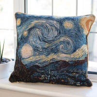 Canora Grey Cushion Cover-ART- Vincent Van Gogh Starry Night
