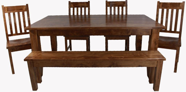 Amish Mennonites Handmade Custom Maple Oak Dining Table Set Kits in Dining Tables & Sets