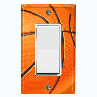 WorldAcc Basketball 1-Gang Toggle Light Switch Wall Plate