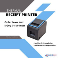 POS System Thermal Receipt and Label Printer for Restaurant, Bar Clubs, Salon and Other Small Business @ $99