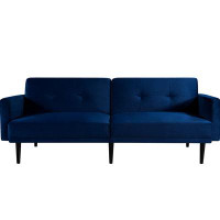Everly Quinn 30.7 x 77 x 29.5_Modern Convertible Double Folding Sofa Bed