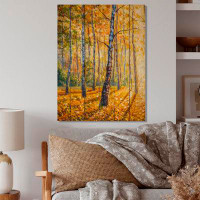 Millwood Pines Path To The Birch Forest - Traditional Wood Wall Art - Natural Pine Wood