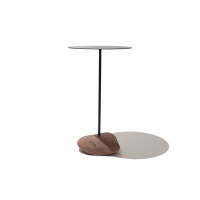 Tronk Design Rocky Steel Pedestal End Table