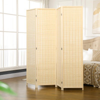 Privacy Screen 70.9" x 70.9" x 0.6" Natural Wood