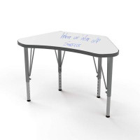 TotMate Versa Wing Desk, Large Manufactured Wood Adjustable Height Collaborative Desk