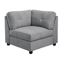 Alma Claude 7-piece Upholstered Modular Tufted Sectional Dove