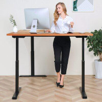 BRODAN Height Adjustable L-Shape Standing Desk